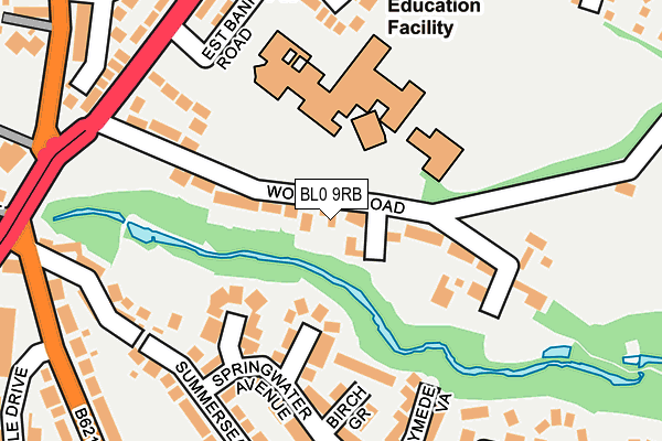 BL0 9RB map - OS OpenMap – Local (Ordnance Survey)