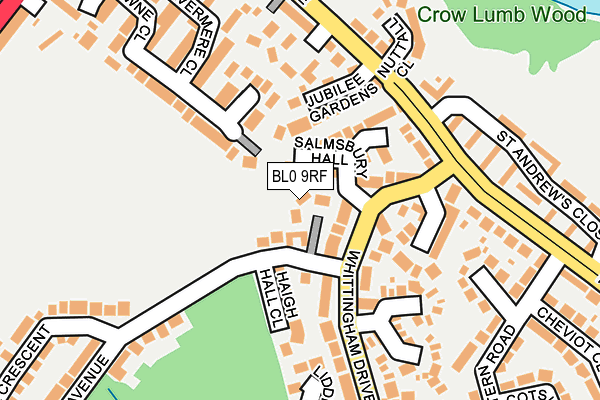 BL0 9RF map - OS OpenMap – Local (Ordnance Survey)