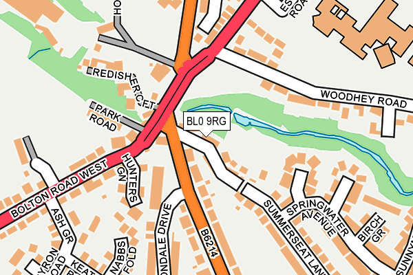 BL0 9RG map - OS OpenMap – Local (Ordnance Survey)