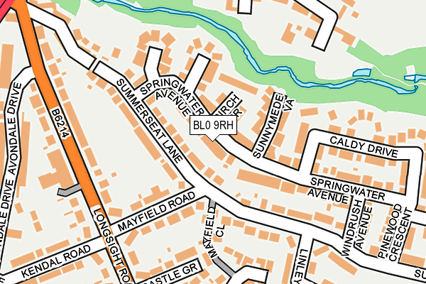BL0 9RH map - OS OpenMap – Local (Ordnance Survey)