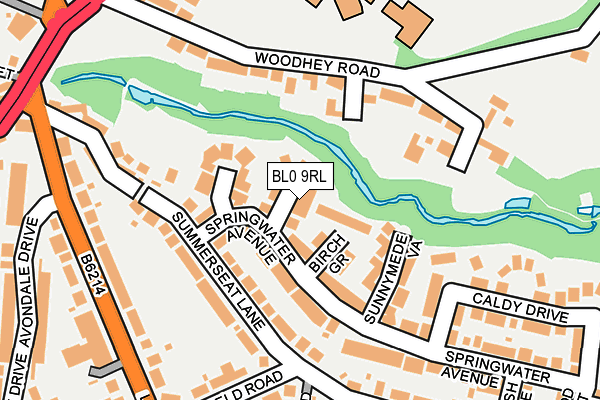 BL0 9RL map - OS OpenMap – Local (Ordnance Survey)