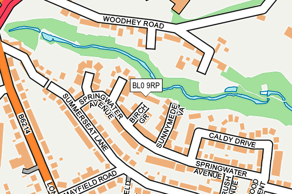 BL0 9RP map - OS OpenMap – Local (Ordnance Survey)