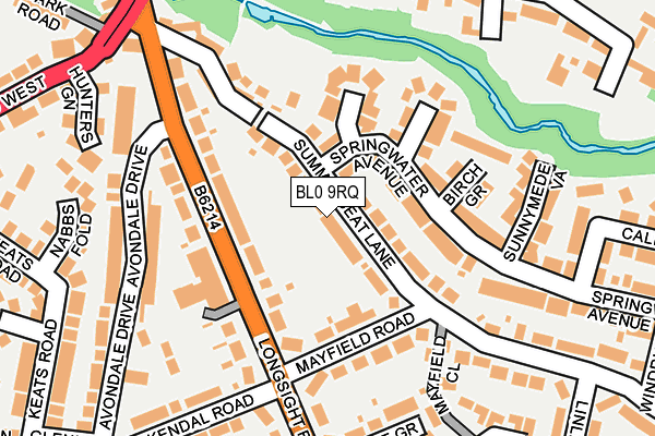 BL0 9RQ map - OS OpenMap – Local (Ordnance Survey)