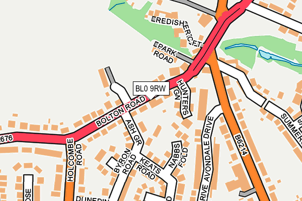 BL0 9RW map - OS OpenMap – Local (Ordnance Survey)