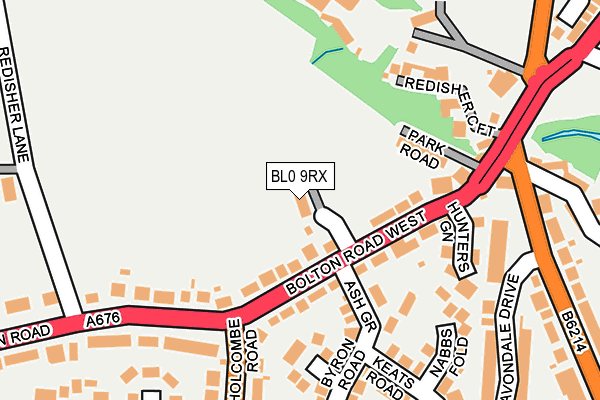 BL0 9RX map - OS OpenMap – Local (Ordnance Survey)