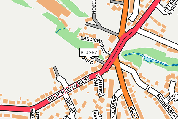 BL0 9RZ map - OS OpenMap – Local (Ordnance Survey)