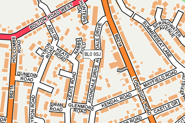 BL0 9SJ map - OS OpenMap – Local (Ordnance Survey)