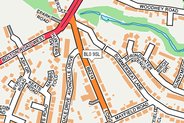 BL0 9SL map - OS OpenMap – Local (Ordnance Survey)