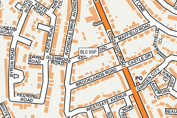 BL0 9SP map - OS OpenMap – Local (Ordnance Survey)