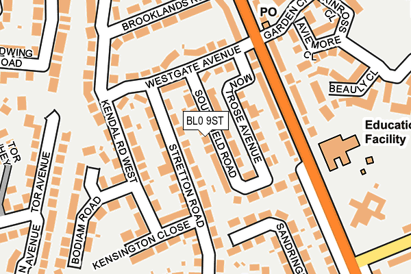 BL0 9ST map - OS OpenMap – Local (Ordnance Survey)