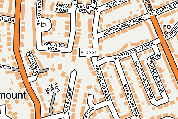 Map of BURY PAYROLL SOLUTIONS LTD at local scale