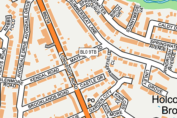 BL0 9TB map - OS OpenMap – Local (Ordnance Survey)