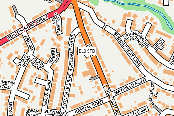 BL0 9TD map - OS OpenMap – Local (Ordnance Survey)