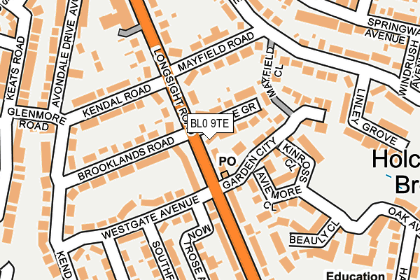 BL0 9TE map - OS OpenMap – Local (Ordnance Survey)