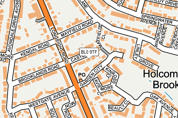 BL0 9TF map - OS OpenMap – Local (Ordnance Survey)