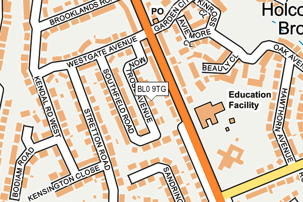 BL0 9TG map - OS OpenMap – Local (Ordnance Survey)