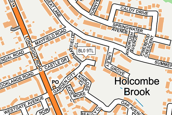 BL0 9TL map - OS OpenMap – Local (Ordnance Survey)