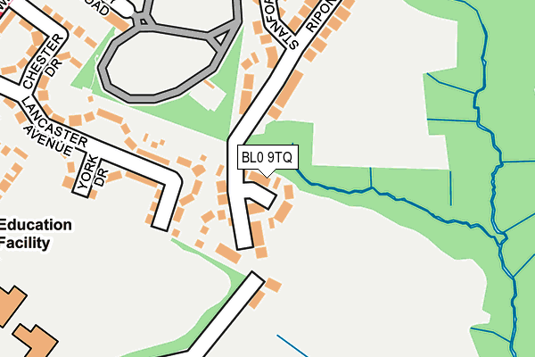 BL0 9TQ map - OS OpenMap – Local (Ordnance Survey)