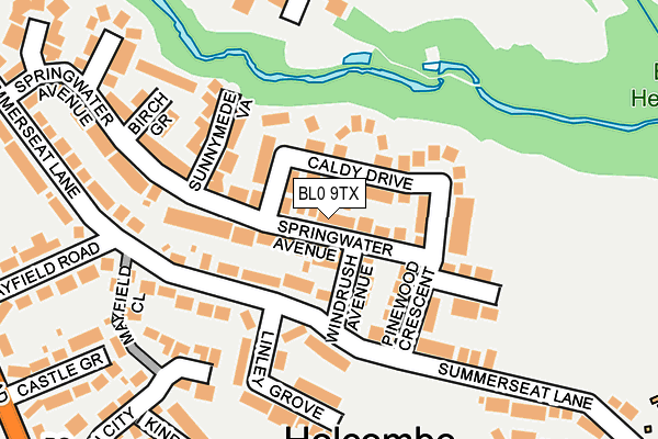 BL0 9TX map - OS OpenMap – Local (Ordnance Survey)