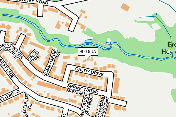 BL0 9UA map - OS OpenMap – Local (Ordnance Survey)