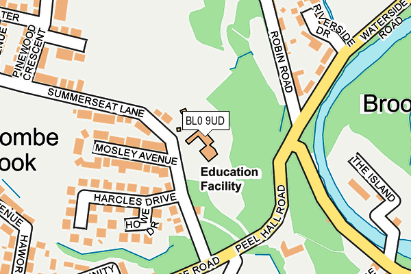 BL0 9UD map - OS OpenMap – Local (Ordnance Survey)