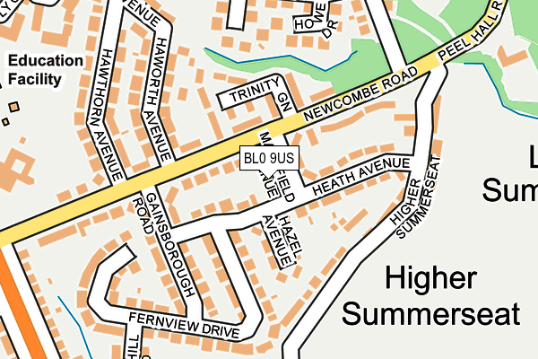 BL0 9US map - OS OpenMap – Local (Ordnance Survey)