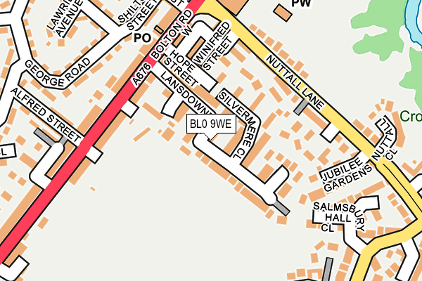 BL0 9WE map - OS OpenMap – Local (Ordnance Survey)