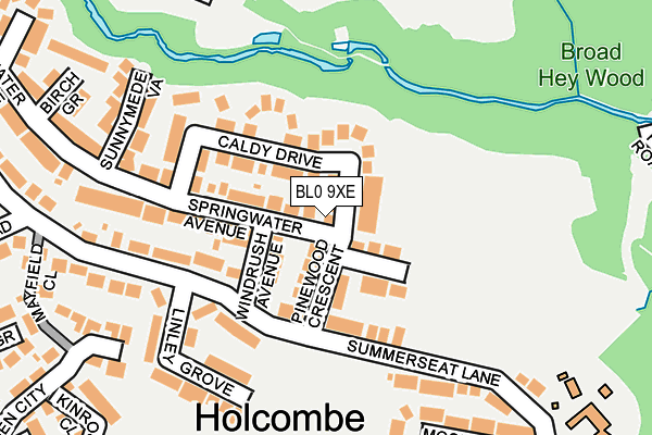 BL0 9XE map - OS OpenMap – Local (Ordnance Survey)