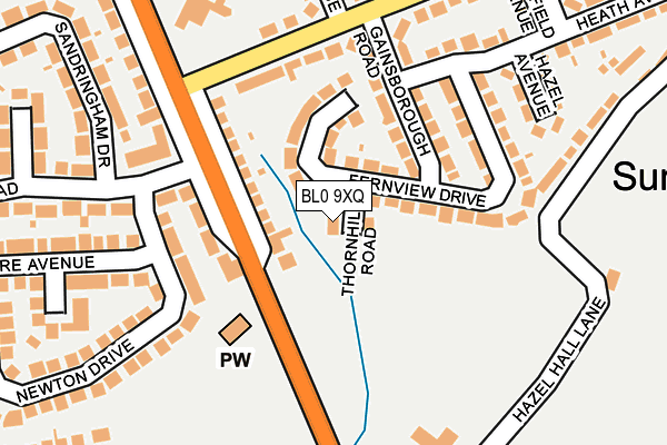 BL0 9XQ map - OS OpenMap – Local (Ordnance Survey)