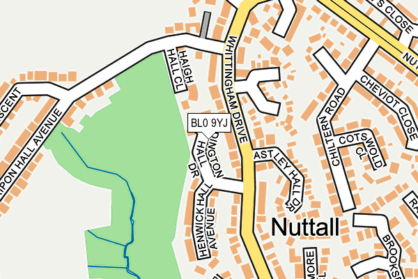 BL0 9YJ map - OS OpenMap – Local (Ordnance Survey)