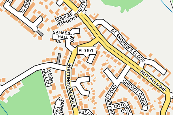BL0 9YL map - OS OpenMap – Local (Ordnance Survey)
