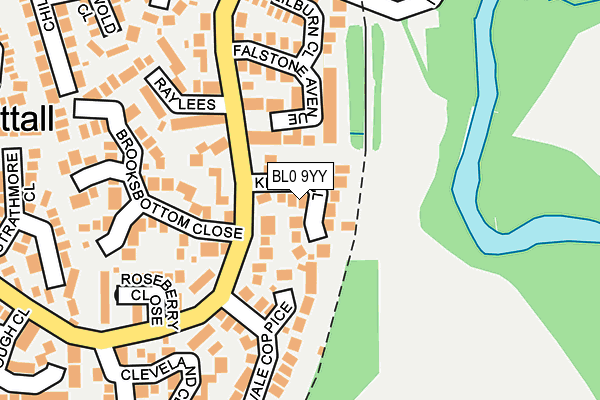 BL0 9YY map - OS OpenMap – Local (Ordnance Survey)