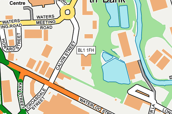 BL1 1FH map - OS OpenMap – Local (Ordnance Survey)
