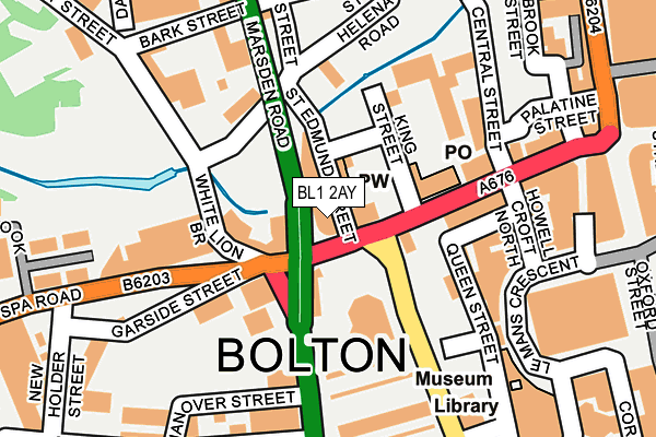 Map of FFY BOLTON LIMITED at local scale