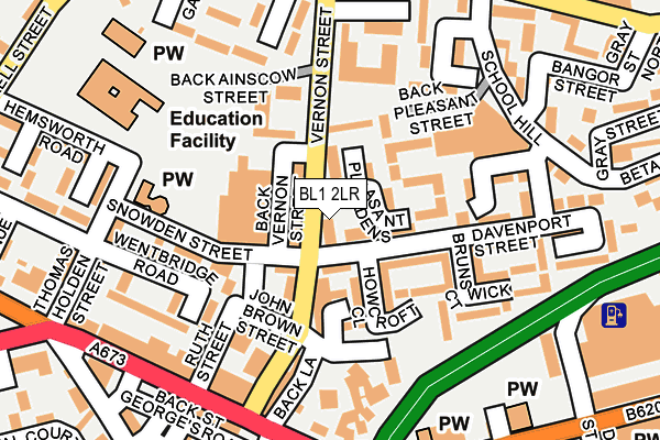 BL1 2LR map - OS OpenMap – Local (Ordnance Survey)