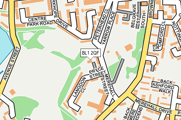 BL1 2QF map - OS OpenMap – Local (Ordnance Survey)