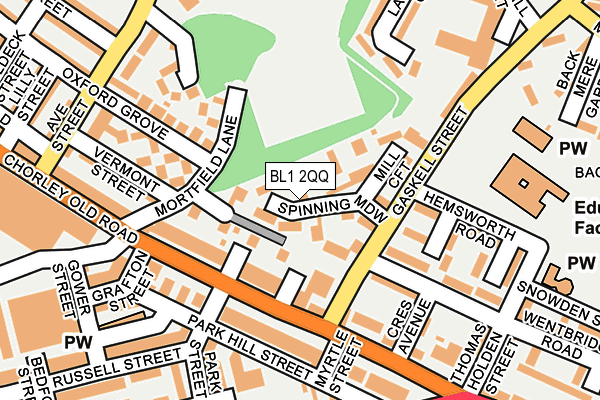 BL1 2QQ map - OS OpenMap – Local (Ordnance Survey)