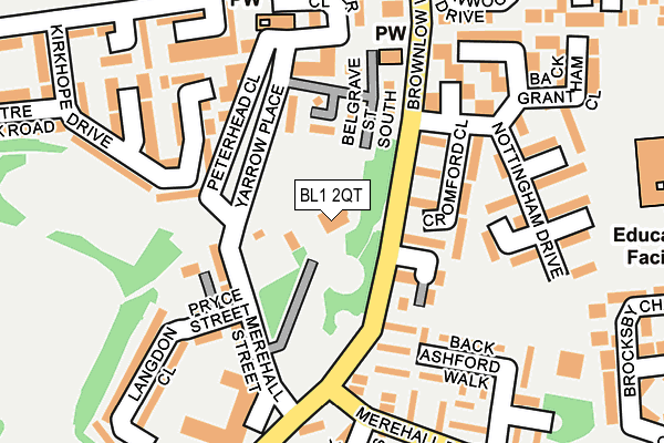 BL1 2QT map - OS OpenMap – Local (Ordnance Survey)