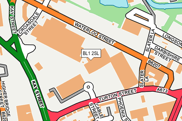 BL1 2SL map - OS OpenMap – Local (Ordnance Survey)