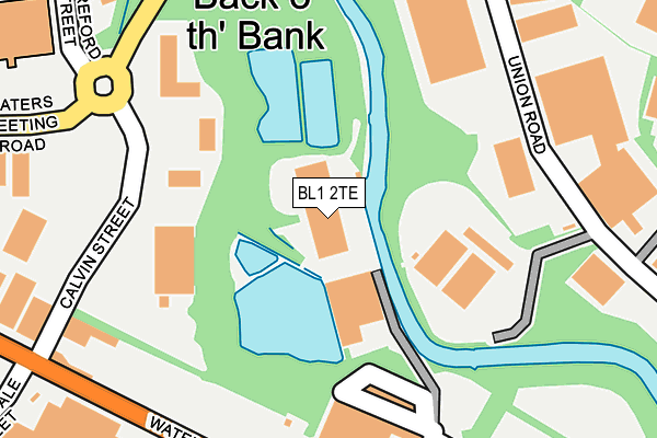 BL1 2TE map - OS OpenMap – Local (Ordnance Survey)