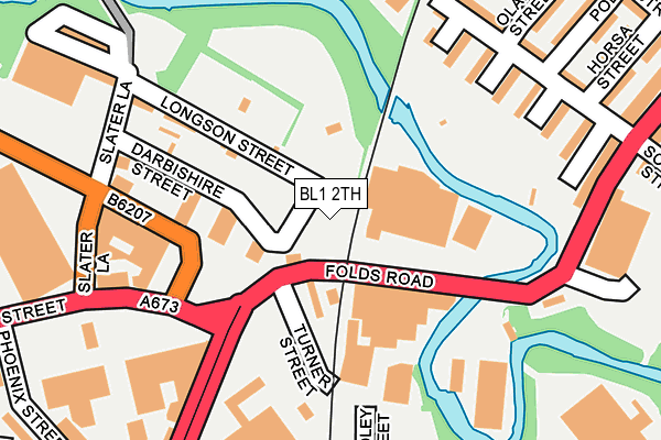 BL1 2TH map - OS OpenMap – Local (Ordnance Survey)