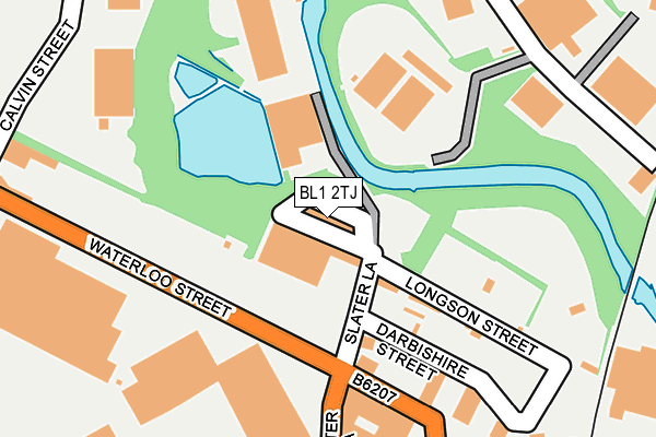 BL1 2TJ map - OS OpenMap – Local (Ordnance Survey)