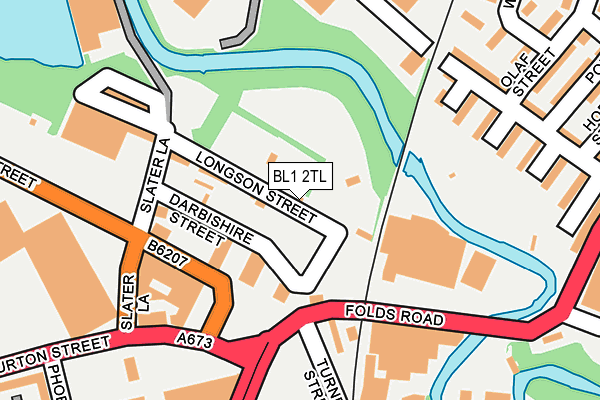 BL1 2TL map - OS OpenMap – Local (Ordnance Survey)