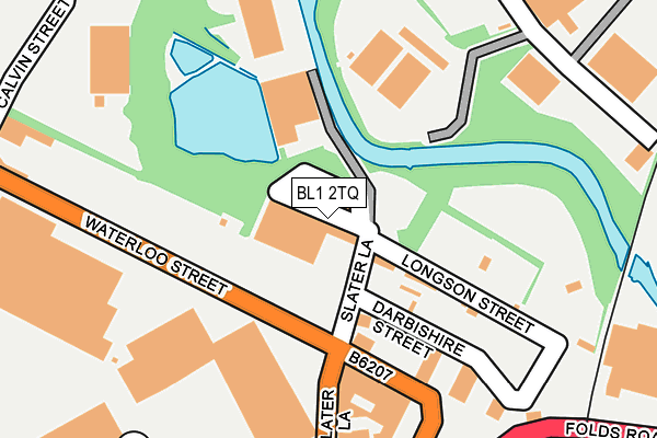 BL1 2TQ map - OS OpenMap – Local (Ordnance Survey)