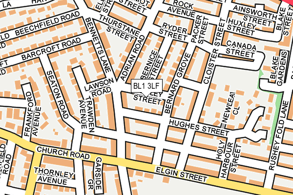 BL1 3LF map - OS OpenMap – Local (Ordnance Survey)