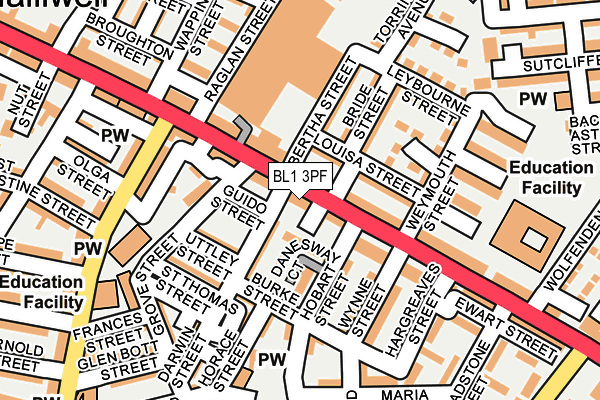 Map of LEIGH NEWS LTD at local scale