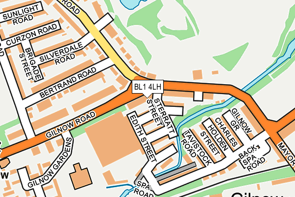 BL1 4LH map - OS OpenMap – Local (Ordnance Survey)