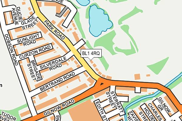 BL1 4RQ map - OS OpenMap – Local (Ordnance Survey)