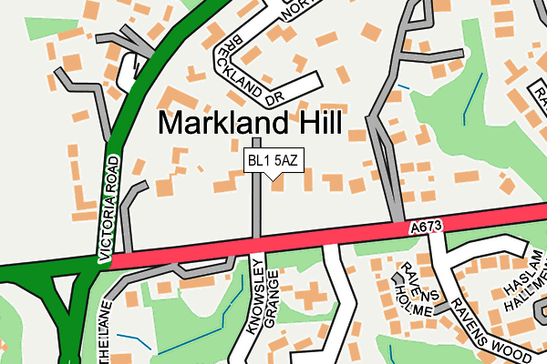 BL1 5AZ map - OS OpenMap – Local (Ordnance Survey)