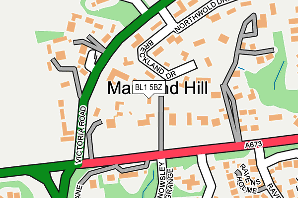 BL1 5BZ map - OS OpenMap – Local (Ordnance Survey)
